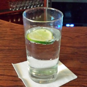 Club soda with lime. I crave it!